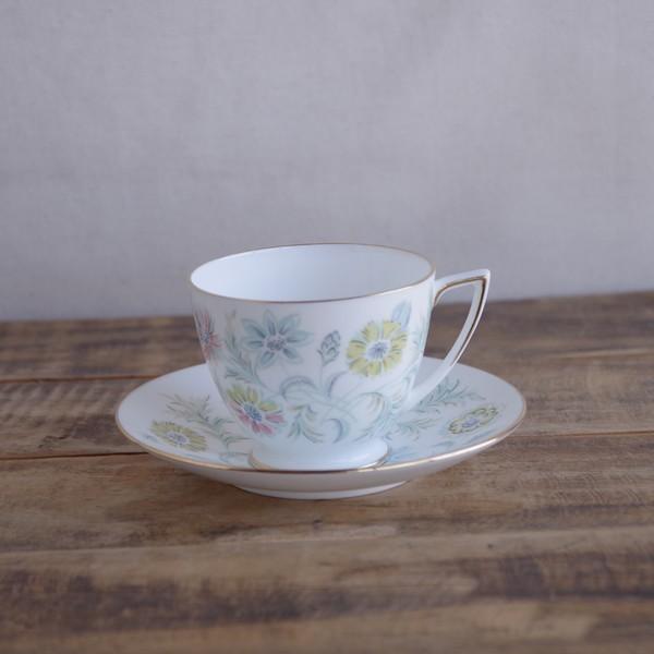MINTON ミントン 花柄 コーヒーカップ ソーサー ヴィンテージ MINTON ミントン 花柄 コーヒーカップ ソーサー ヴィンテージ