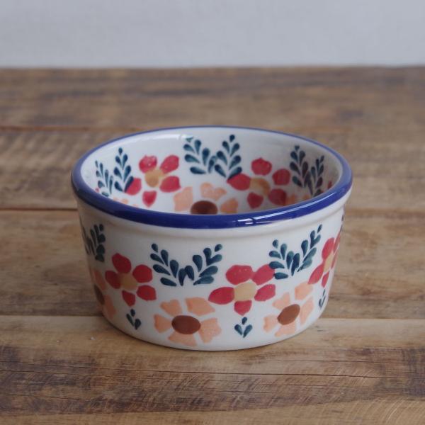 ポーリッシュポタリー ポーランド食器 ココット 花柄 M178-ALC17