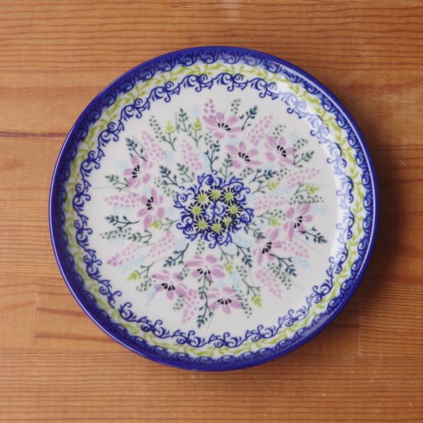 ポーランド食器 ポーリッシュポタリー デザートプレート ケーキ皿 19cm