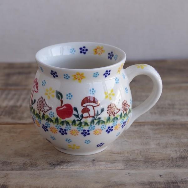 ポーリッシュポタリー ポーランド食器 マグカップ 大 300ml ハリネズミ りんご キノコ V3 C123 Poland V3 C123 Mug 300ml Hedgehog Flohmarkt フローマルクト 通販 Yahoo ショッピング