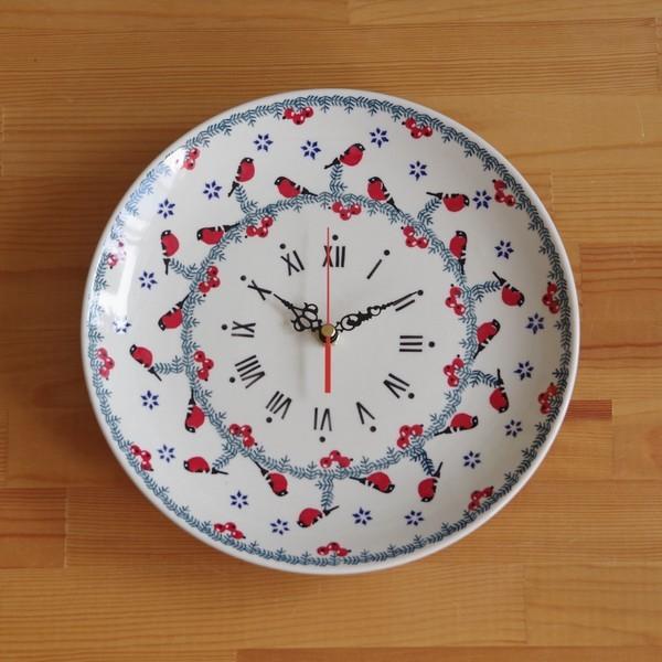 ポーリッシュポタリー ポーランド陶器 壁掛け時計 赤い小鳥と木の実 ウォールクロック Z144 Gile Poland Z144 Gile Wallclock Red Bird Flohmarkt フローマルクト 通販 Yahoo ショッピング