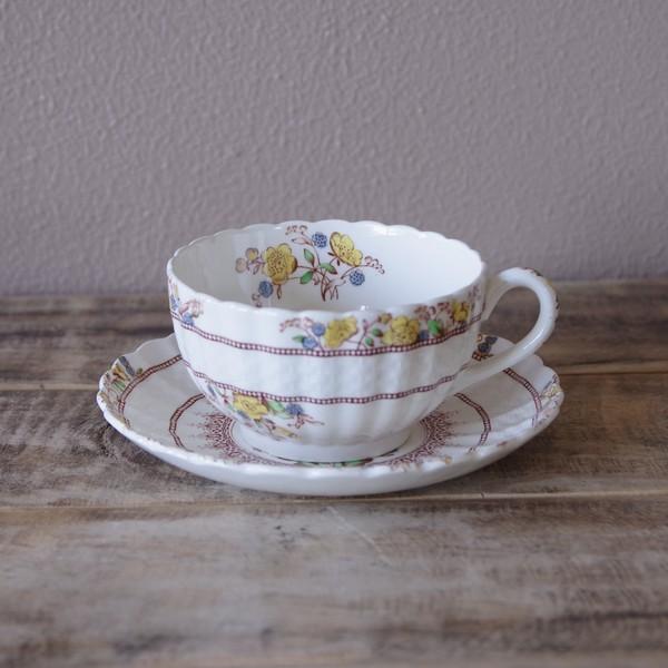 イギリス アンティーク 食器 陶器 スポード バターカップ キンポウゲ 花柄 ティーカップ ソーサー 1 Spode Buttercup Teacup Saucer 1 Flohmarkt フローマルクト 通販 Yahoo ショッピング