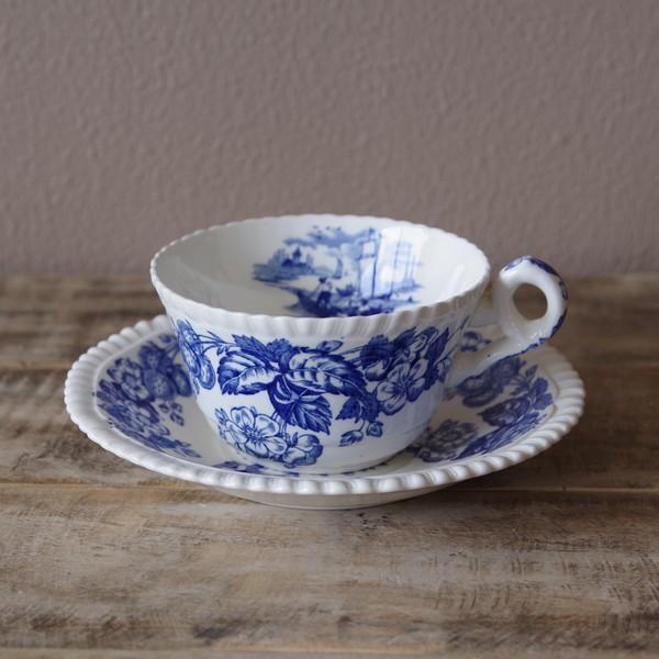 イギリス アンティーク 食器 スポード オールドセーラム いちご柄 船 ティーカップ ソーサー 0317 1 Spode Old Salem Blue Teacup Saucer 0317 1 Flohmarkt フローマルクト 通販 Yahoo ショッピング