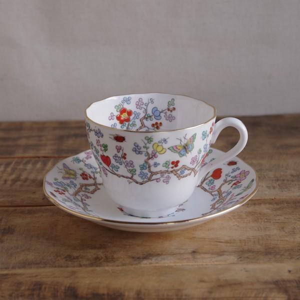 スポード シャンハイ Spode Shanghai ティーカップ ソーサー アンティーク 食器 花 蝶 テントウムシ 5 Spode Shanghai Cup Saucer 5 Flohmarkt フローマルクト 通販 Yahoo ショッピング