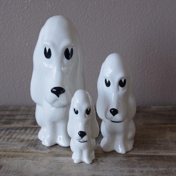 イギリス ヴィンテージ 雑貨 陶器 犬の置き物 フィギュリン 3点セット Sylvac 白 0409 Sylva C White Dog Figurine 3p Set 0409 Flohmarkt フローマルクト 通販 Yahoo ショッピング