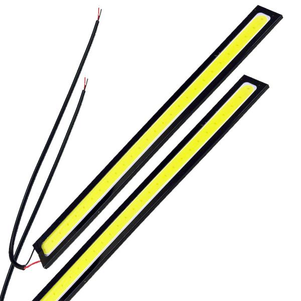 在庫限定 デイライト LED 防水 車 バーライト 17cm 薄さ4ミリ 12V 5W 強力 ムラ無し 全面発光 爆光 LED COB パネル イルミ デーライト 明るい 自動車 カー用品