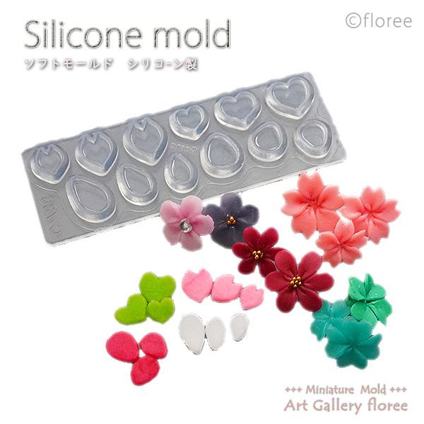 粘土で可愛いお花が出来ちゃいます！花弁を一枚一枚抜き、花弁台（別売）にのせて一つのお花をつくります！花弁の形もバリエーション豊富でクローバや桜、プレーンのお花など楽しめます！花弁を組み合わせた時の出来上がりサイズ（4枚から6枚弁）約Φ14〜...