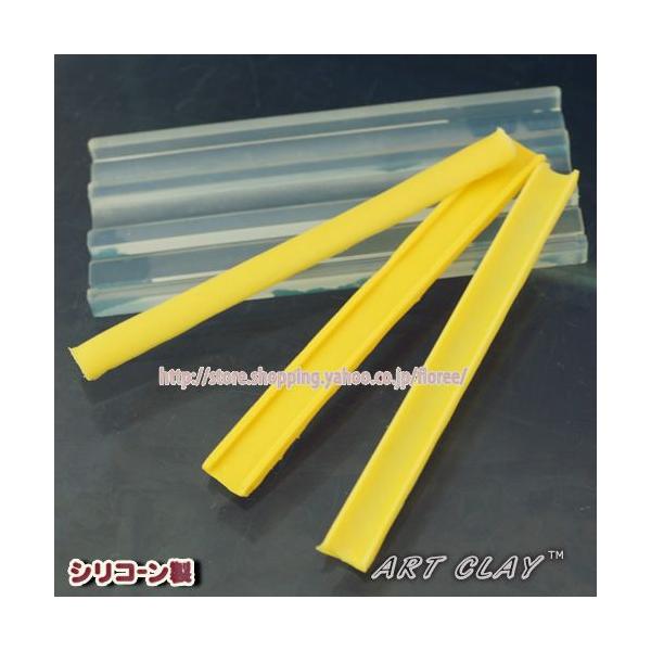 ＜使用できる素材＞　樹脂粘土・銀粘土アートクレイ、銀粘土用に考案された型です。樹脂粘土にも使用できます。トリミング用や張り合わせを隠すラインとしても使えます。サイズ：9ミリ×85ミリ/7ミリ×85ミリ/8ミリ×85ミリ厚み2.5ミリ＊付属の...