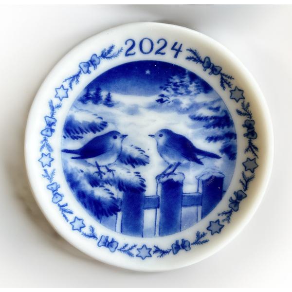 新品未使用　ロイヤルコペンハーゲン　2024 イヤープレート　ミニプレート ROYAL COPENHAGEN 2024 ロイヤルコペンハーゲン ミニプレート