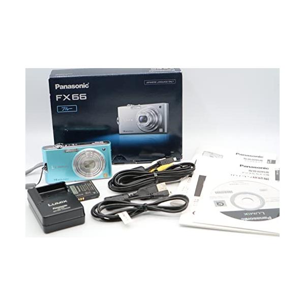 パナソニック デジタルカメラ ルミックス フローラルブルー DMC-FX66-A