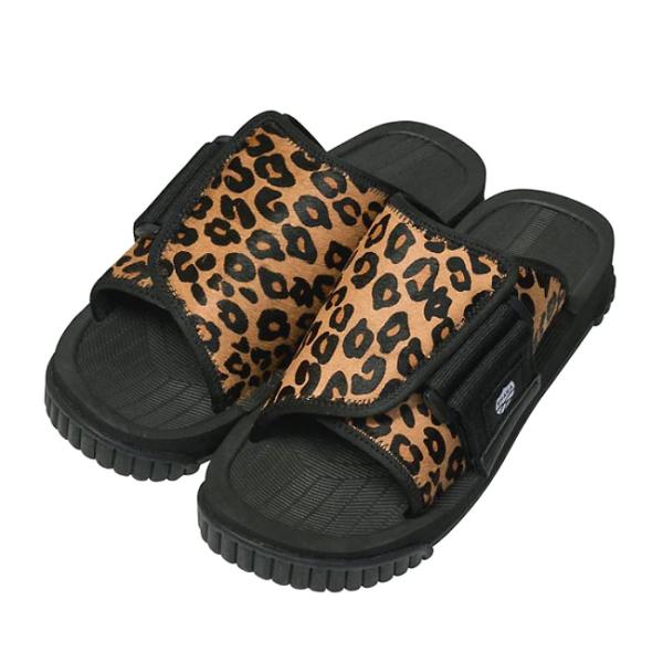 SHAKA シャカ　サンダル　サボ　レオパード　ヒョウ柄　ハラコ flossy_sk-153-leopard