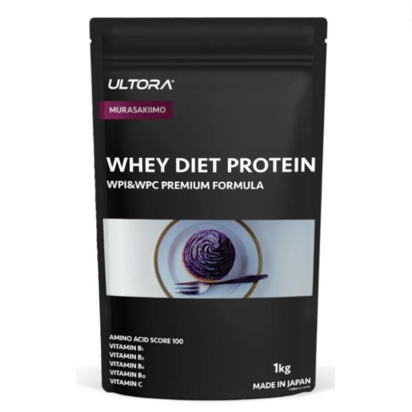 ULTORA ウルトラ ホエイ プロテイン 1kg 国産 紫芋風味 : フロー