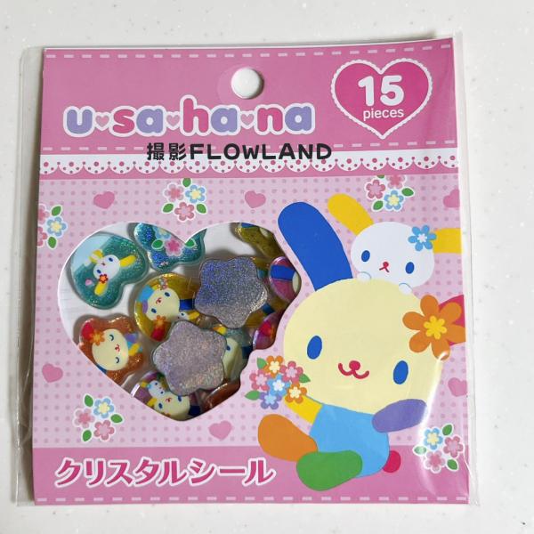 sanrio（サンリオ） ウサハナ クリスタルシール US-12-01 ピンク