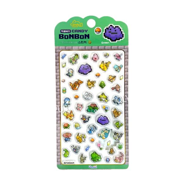 Pokemon（ポケモン） 韓国正規品 ピクセルアート シール キャンディ