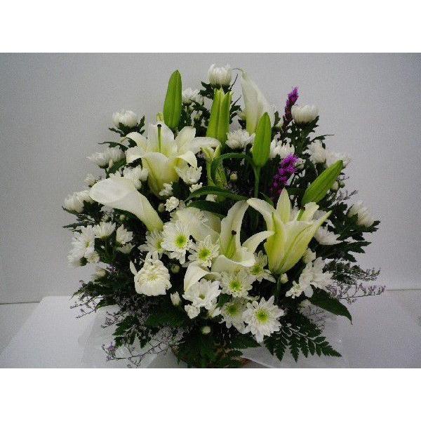 フラワーアレンジメント おまかせ お悔やみ お供え 供え花 カゴ花 お盆 お彼岸 法事 Bt 001 花福ヤフー店 通販 Yahoo ショッピング