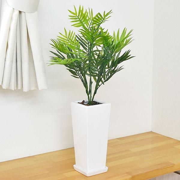 人工観葉植物 テーブルヤシ 陶器鉢 フェイクグリーン 造花 光触媒加工