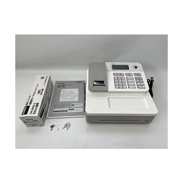 CASIO レジスター SE‐G2‐WE カシオ レジスター 4部門 小型ドロア SE-G2-WE ホワイト