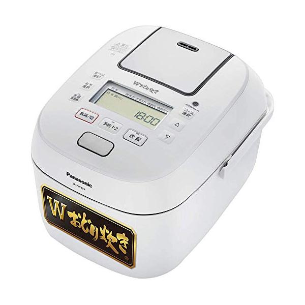 パナソニック 炊飯器 5.5合 可変圧力IH式 Wおどり炊き ホワイト SRPW109W