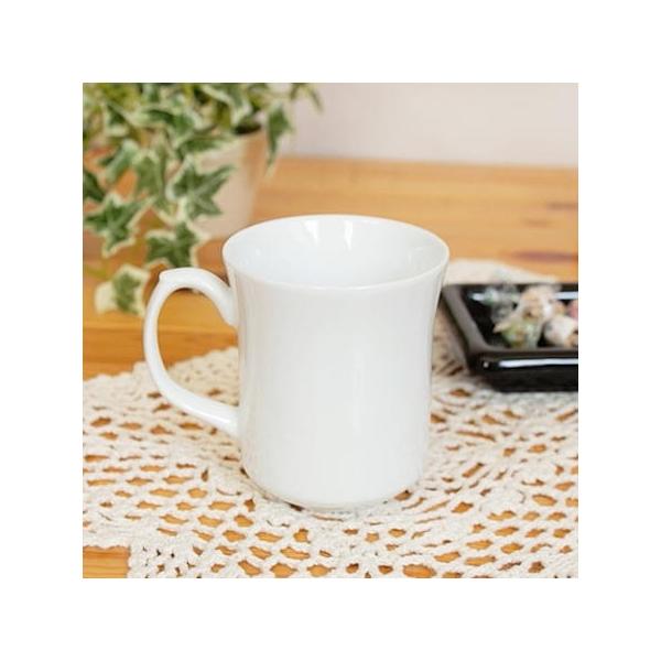 ホワイトstylishマグカップ (洋食器 白い食器 アウトレット 日本製)