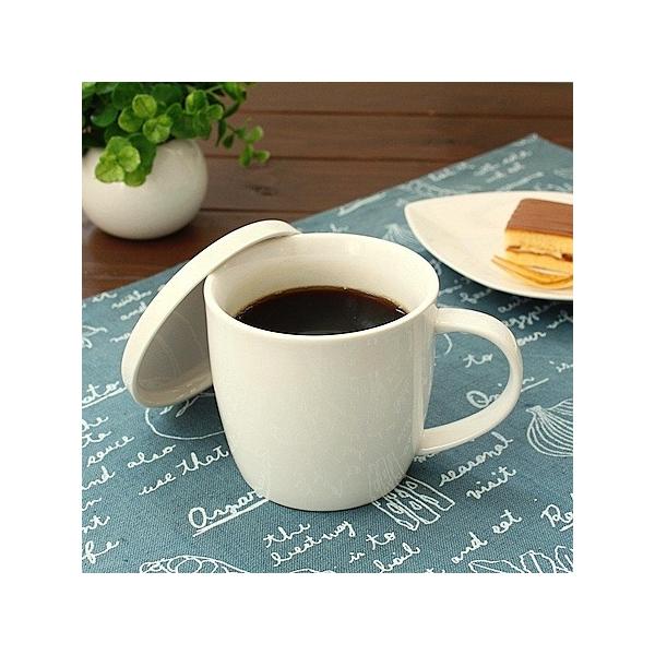 蓋付きマグカップ アイボリー (洋食器 白い食器 マグ コーヒー カップ アウトレット 日本製)