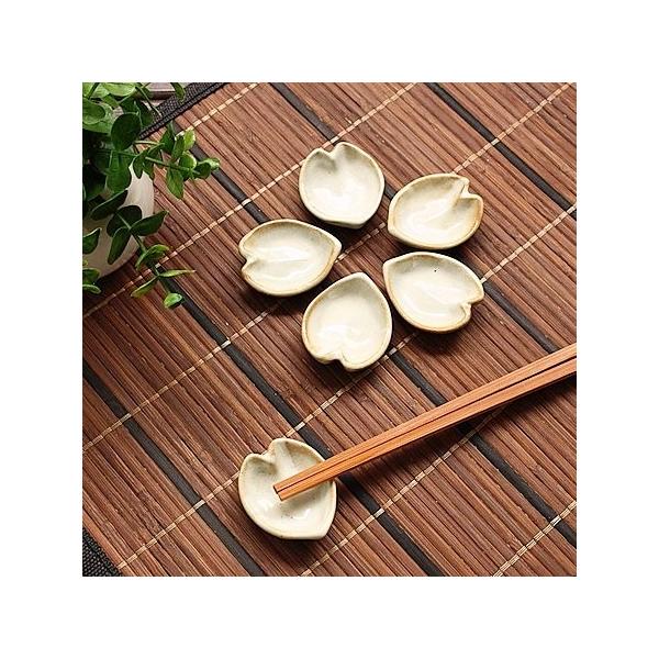 粉引釉 さくら花びら型箸置き (和食器 箸置き カトラリー アウトレット 日本製)