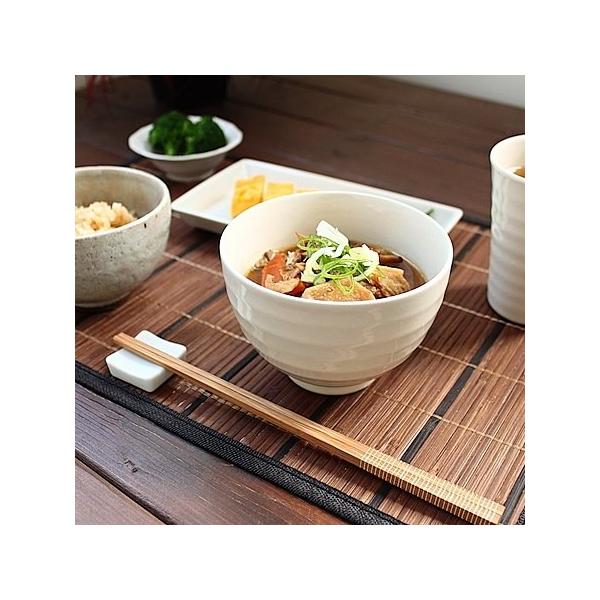 ろくろ目模様の豚汁碗 (和食器 汁椀 ボウル 小丼 麺鉢 アウトレット 訳あり 多治見美濃焼 日本製)