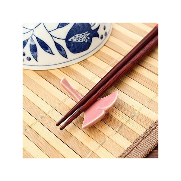 イチョウ 箸置き (ピンク)  (和食器 カトラリー アウトレット 日本製)
