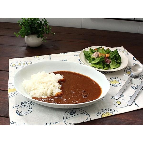 オーバル輪花カレーボウル (洋食器 白い食器 大皿 パスタ皿 カレー皿