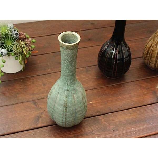 手造り 鶴首花瓶(貫入入り) (和食器/花器/花瓶/手づくり/手造り/多治見