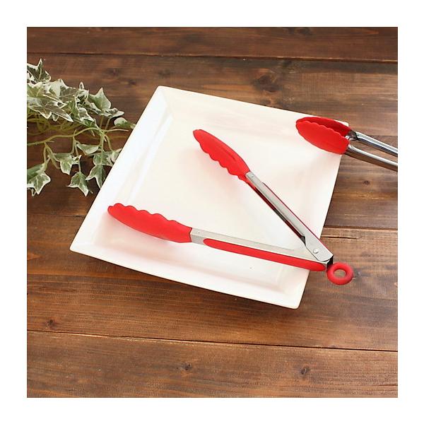 REDシリコントング 27.5ｃｍ(洋食器 トング 取り分け サラダ カトラリー調理器具 アウトレット込み 訳あり カフェ食器 カフェ風 業務用T）
