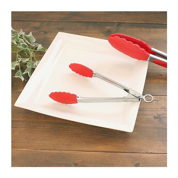 REDシリコントング 21.5ｃｍ(洋食器 トング 取り分け サラダ カトラリー調理器具 アウトレット込み 訳あり カフェ食器 カフェ風 業務用T)