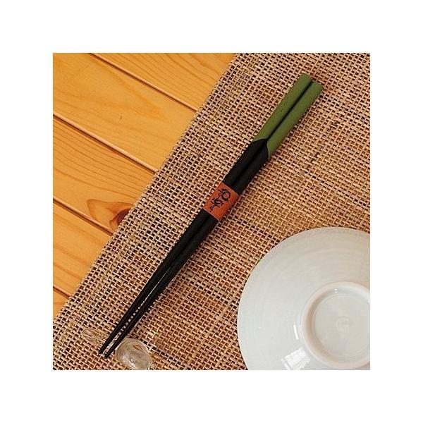 和楽 夫婦箸 緑 (和食器 カトラリー アウトレット 日本製)