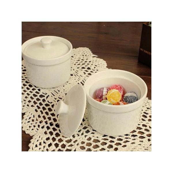 切立蓋付き シンプル小物入れ (洋食器 白い食器 カトラリー 保存容器 アウトレット 日本製)