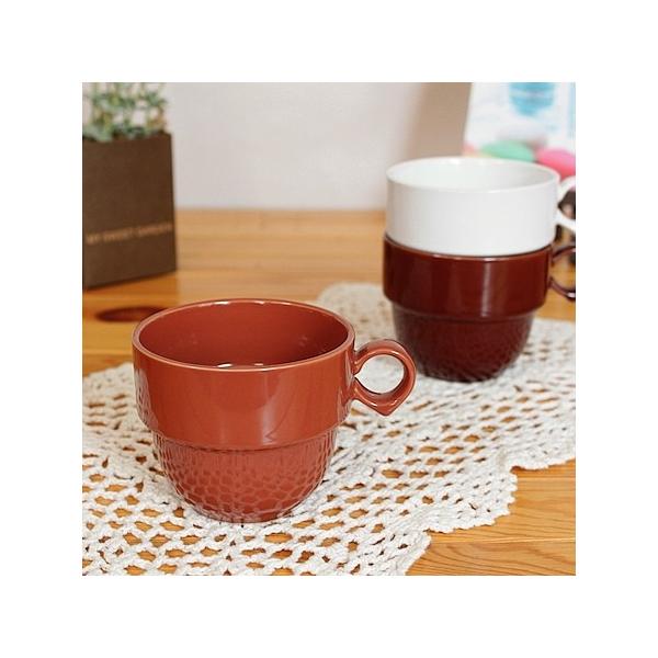 スタック チョコマグ (ミルク) (洋食器 カップ スープ アウトレット込み 日本製)