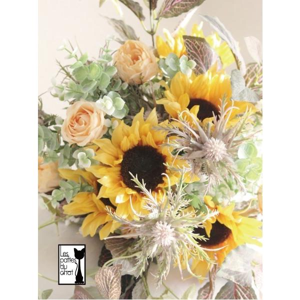 造花 ウェディングブーケ クラッチブーケ ひまわりナチュラル Buyee Buyee Japanese Proxy Service Buy From Japan Bot Online