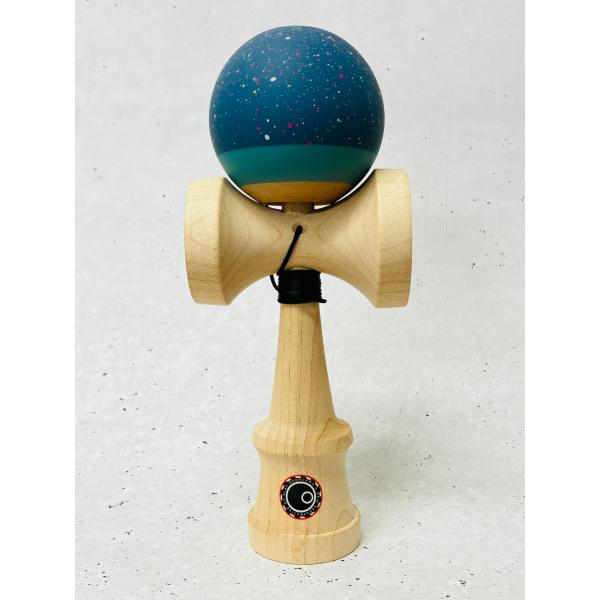 Okendama SPLATTER - REVO Full Maple Blue オーケンダマ けん玉