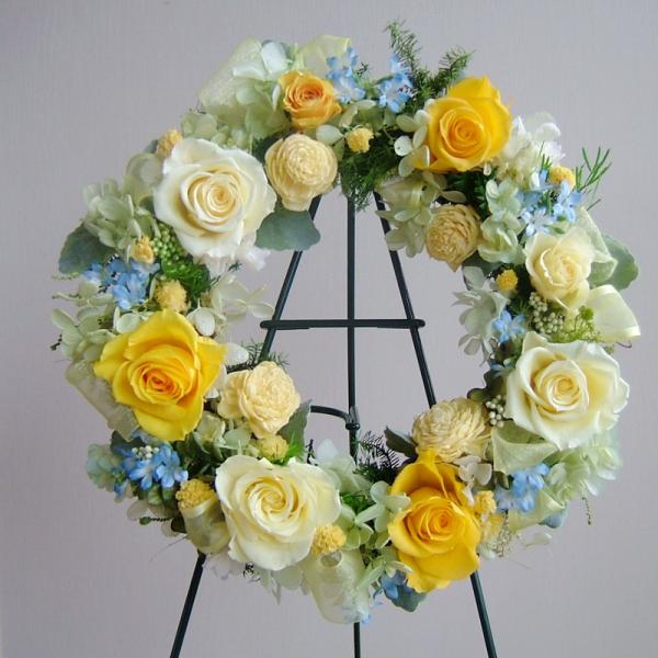 プリザーブドフラワーリース リース ギフト パステルイエローのリース 結婚式 両親 結婚祝い 新築祝い 開店祝い 誕生日プレゼント Buyee Buyee Japanese Proxy Service Buy From Japan Bot Online