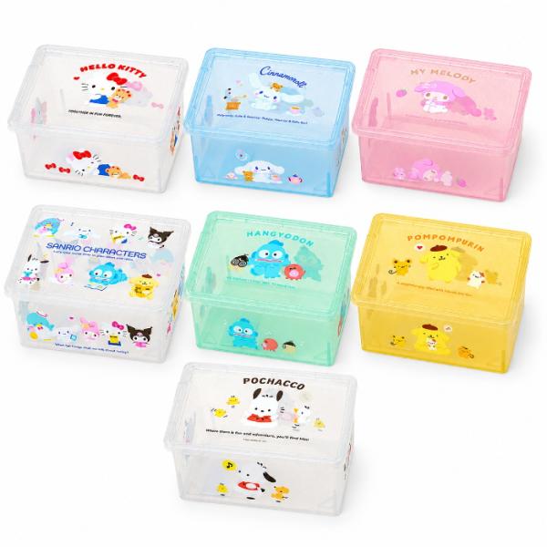 サンリオ(SANRIO) 収納ケースS スタッキング 小物入れ 蓋つき ハローキティ マイメロディ シナモロール ポチャッコ ポムポムプリン ハンギョドン