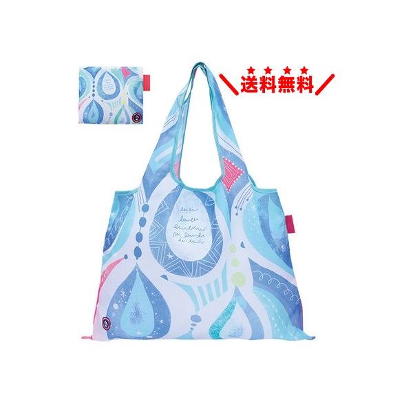 プレーリードッグ エコバッグ 【Tear drops】 大容量 2WAY 折りたたみ マチ付き ショッピングバッッグ  おしゃれ 可愛い メール便無料