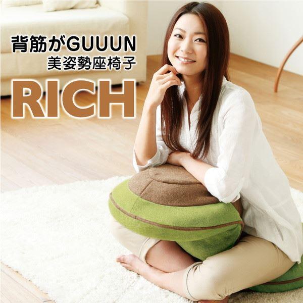 美姿勢座椅子リッチ 背筋がguuunの通販・価格比較 - 価格.com