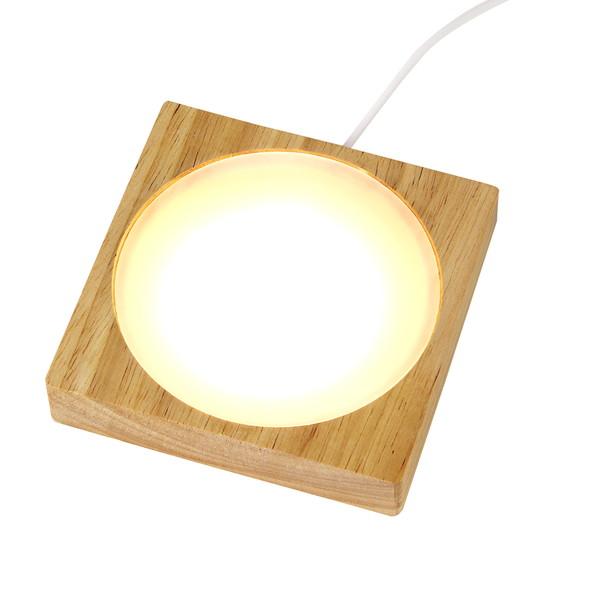 照明 ライト LED ディスプレイライト Sサイズ USB電源式 天然木使用 ケーブル1.2m 約9cm程度向け ライトアップ 演出 間接照明 おしゃれ インテリア