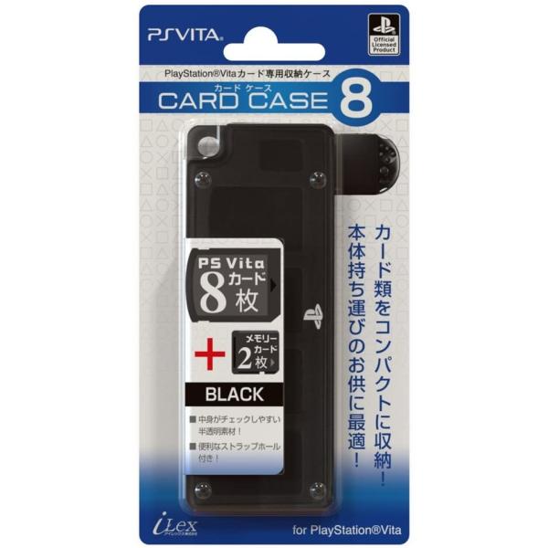 Playstationオフィシャルライセンス商品psvitaカード専用収納ケース カードケース8 ブラック For Playstati Aziza Physics Com