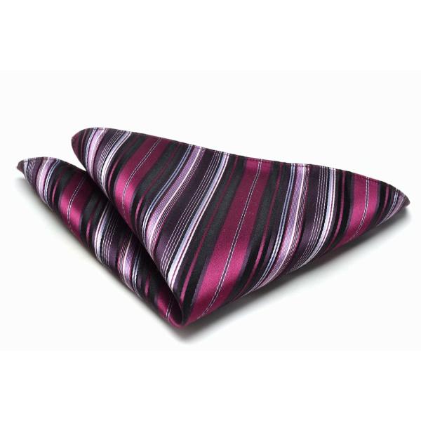 【20代/30代/40代/50代/60代】サイズ23.5ｃｍの正方形　　　　　　材　質シルク１００％色ワイン、ブラック、シルバー、藤色、白のストライプ 商品説明写真と多少の色の異なりはご了承下さい。 ポイント利用