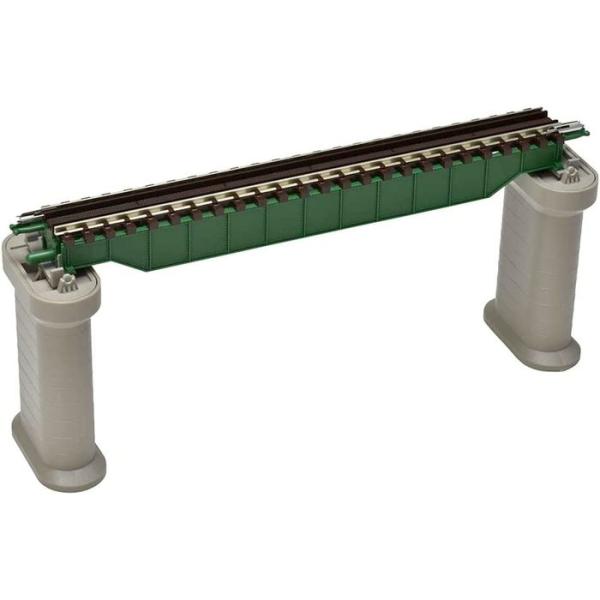 トミックス (N) 3256 上路式ガーダー橋S140(F)(深緑)(PC橋脚・2本付) 返品種別B