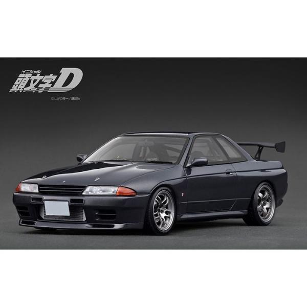 1/18 INITIAL D Nissan Skyline GT-R (BNR32) Gun Gray Metallic 頭