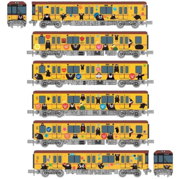 6092 東京メトロ銀座線1000系 くまモンラッピング6両セット鉄道模型 flyingsquad_4582501736771