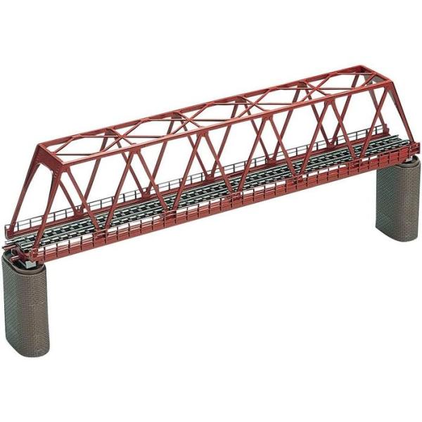 Nゲージ 単線トラス形 鉄橋 F 赤 れんが橋脚 2本付  鉄道模型 線路 レール TOMIX TOMYTEC トミーテック 3031