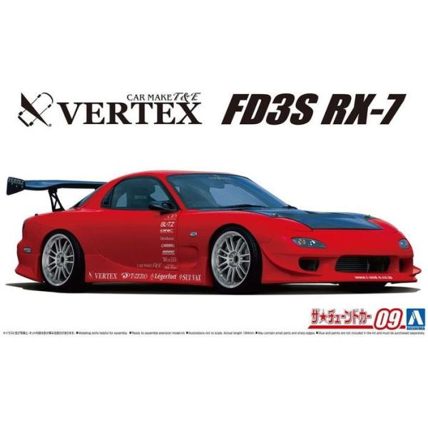 青島文化教材社 1/24 ザ・チューンドカー No.9 VERTEX FD3S RX-7 青島文化教材社 1/24 ザ・チューンドカー No.9 VERTEX FD3S RX-7