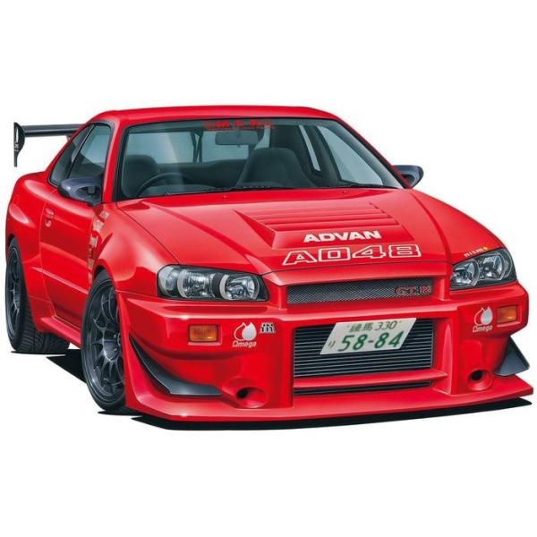 �v�����f�� �͌^ �U�E�`���[���h�J�[ No.71 1/24 MCR BNR34 ���Y �j�b�T�� NISSAN �X�J�C���C�� GT-R '02 �A�I�V�} 6351