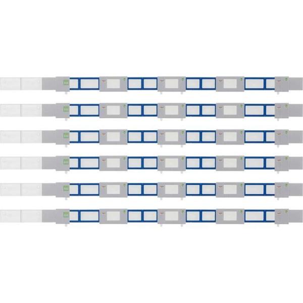 Nゲージ 着色済みストラクチャー ホームドア 青色ドア・小窓有り・20m級 4ドア車用 6本組 鉄道模型 オプション greenmax グリーンマックス 2591